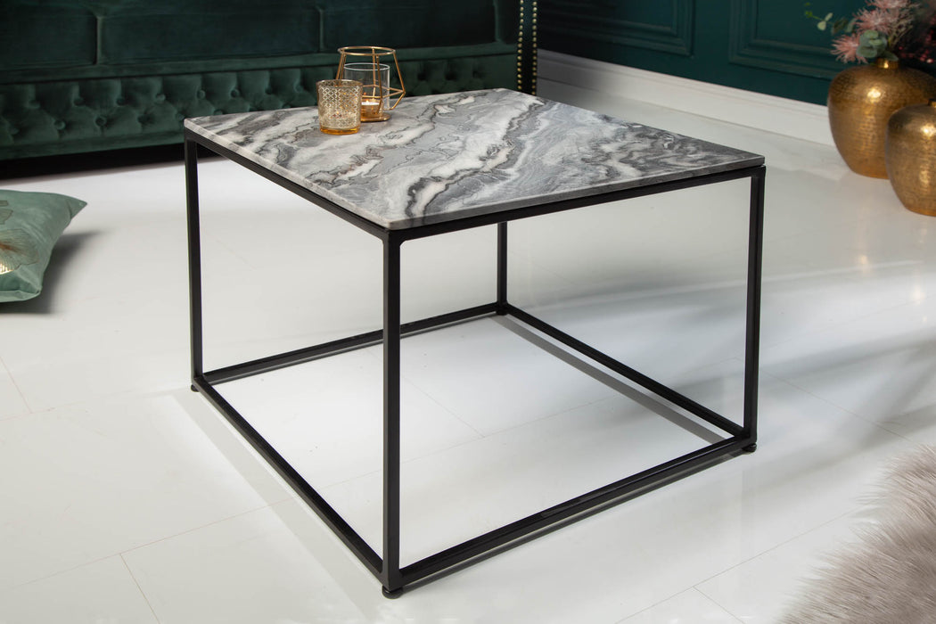 Couchtisch Jura 50cm Marmor grau
