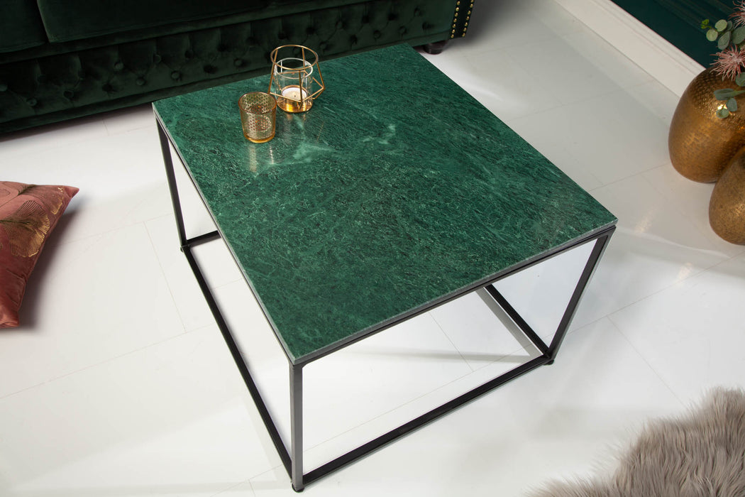 Couchtisch Jura 50cm Marmor grün