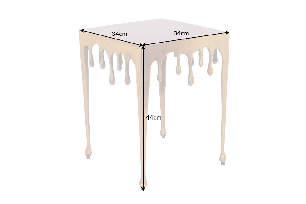 Beistelltisch Liquid Drops S 44cm quadratisch