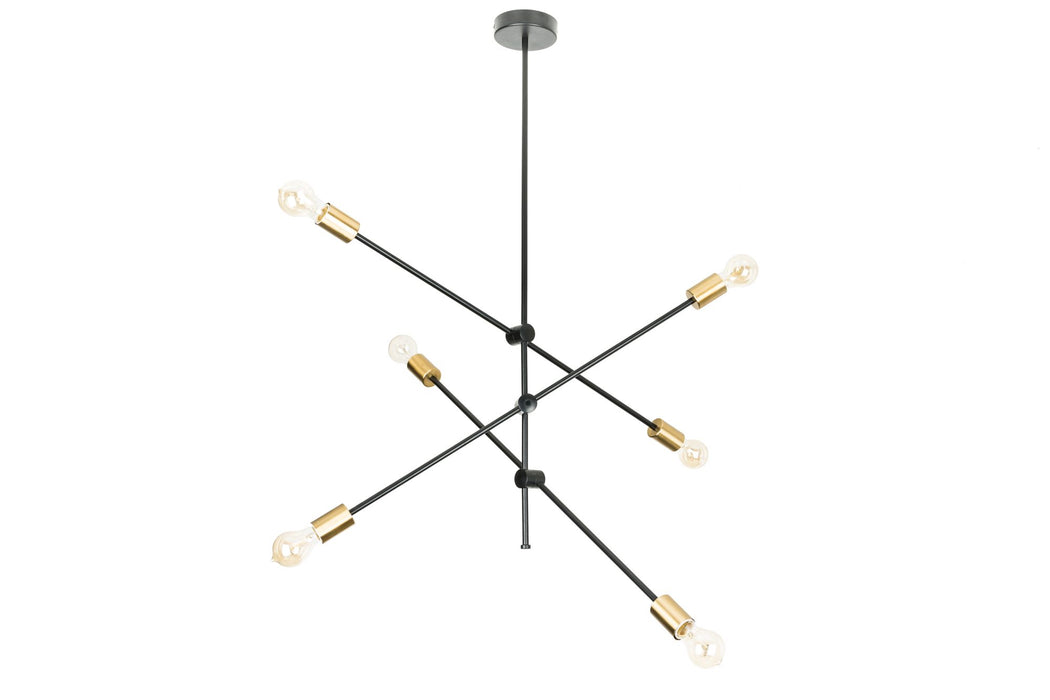Hängeleuchte Sleek Variant - schwarz gold
