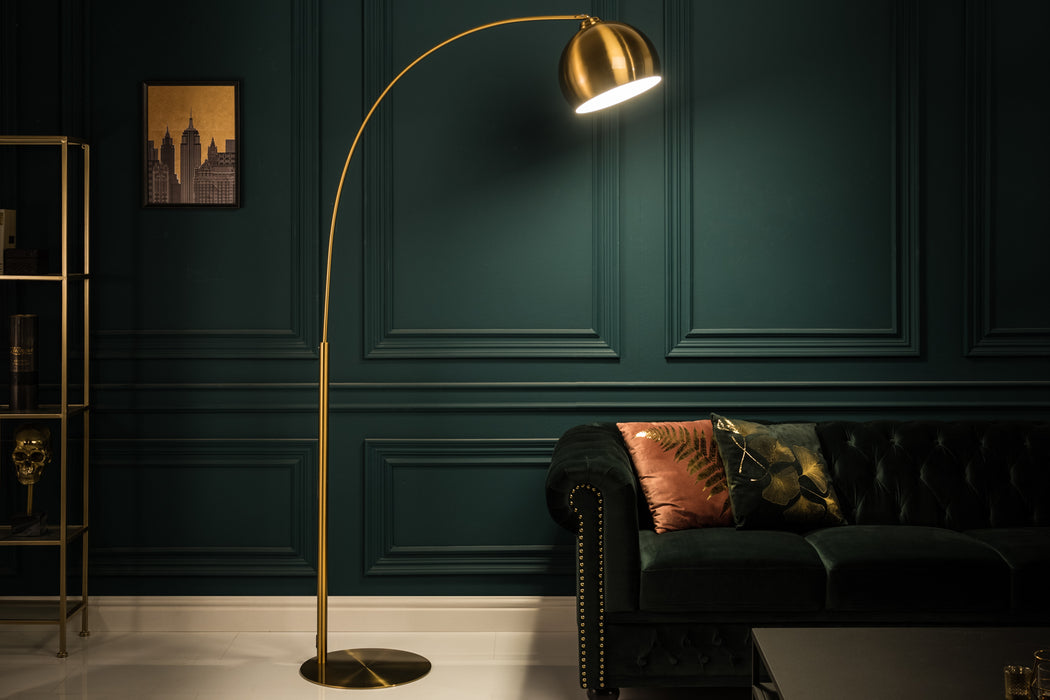 Stehleuchte Moon 205cm gold