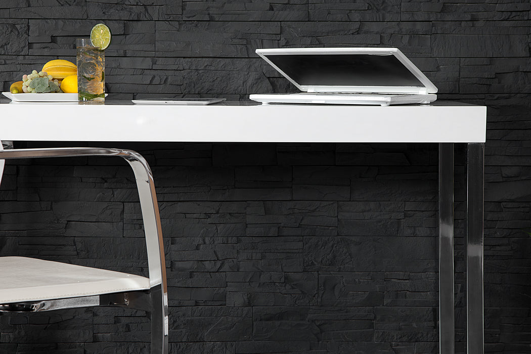 Laptoptisch White Desk 120x40cm weiss
