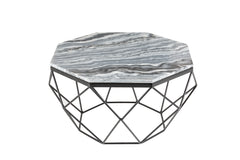 Couchtisch Diamant 70cm Marmor grau