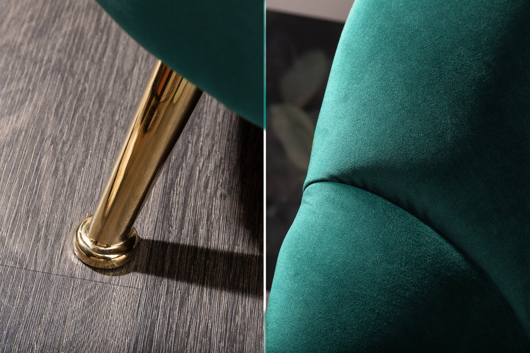 Sofa Serena 220cm Samt Türkis