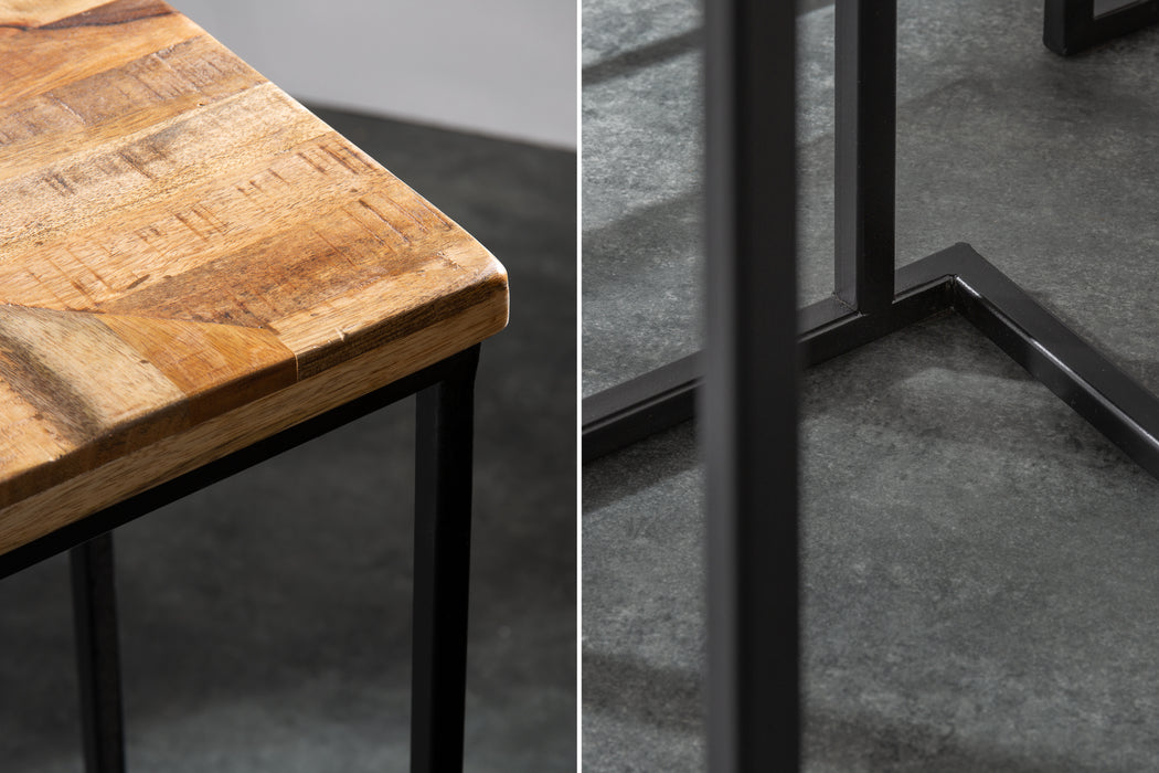Beistelltisch Industry 3er Set Mango