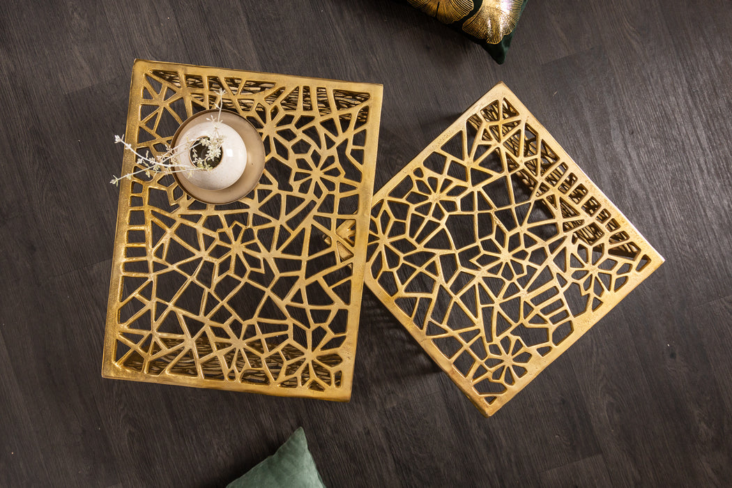Couchtisch Conceptual 2er Set gold
