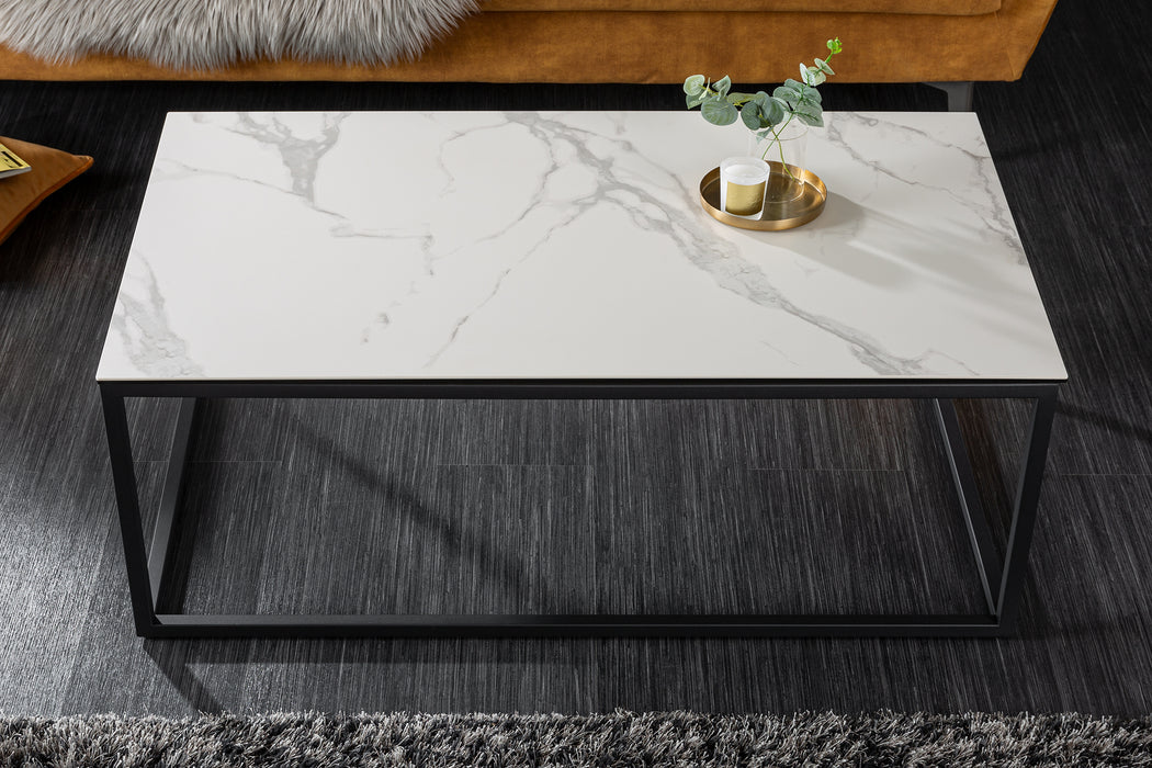 Couchtisch Fusion 100cm Marmor-Optik Keramik