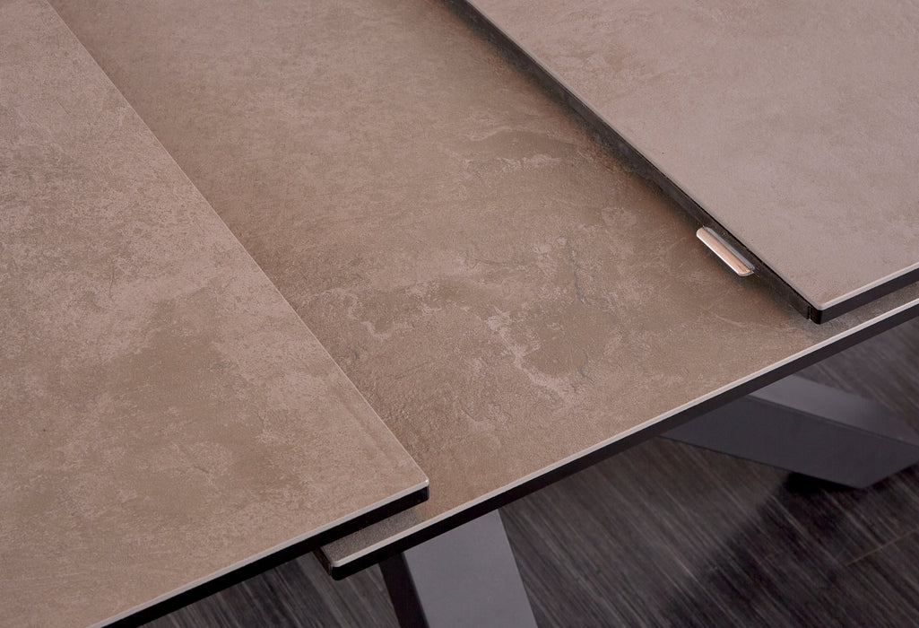 Esstisch Infinity 180-225cm Keramik Beton-Optik