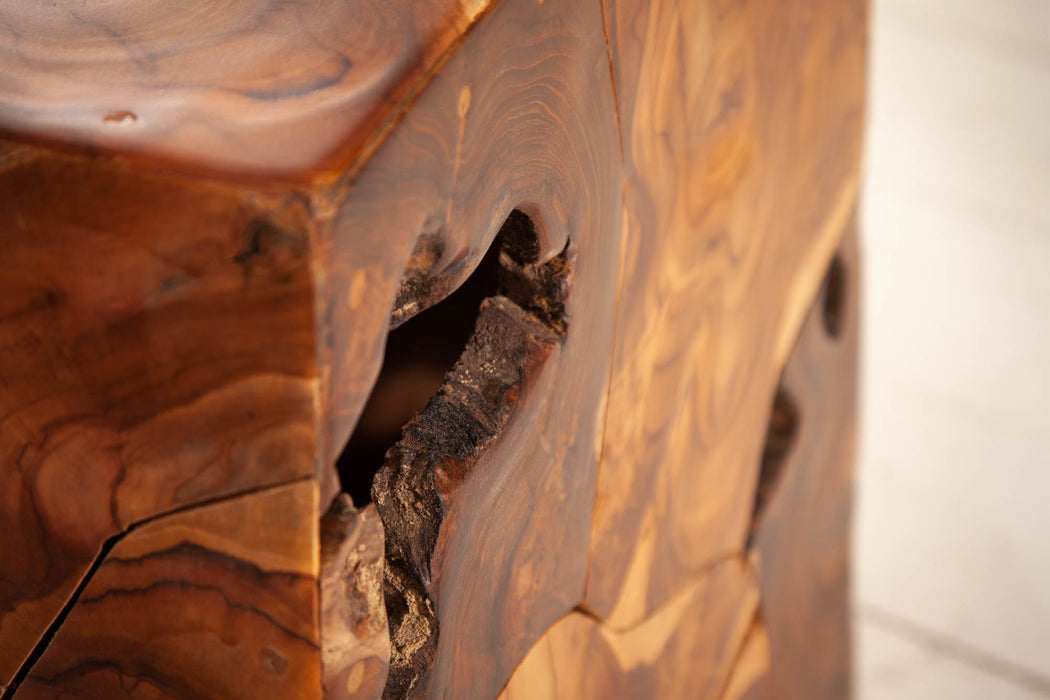 Beistelltisch Block 40cm Teak