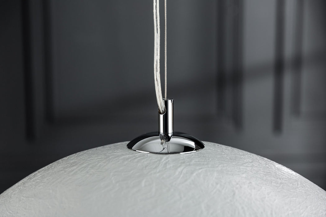 Hängeleuchte Glanz - weiss silber 50cm