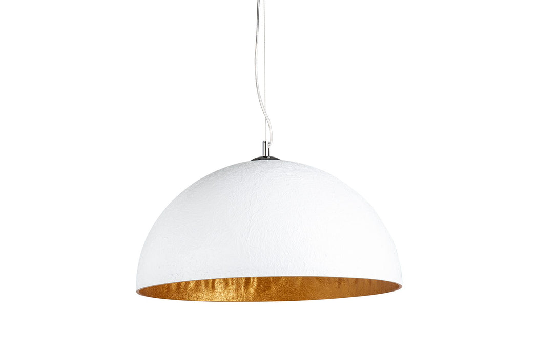 Hängeleuchte Glanz - weiss gold 50cm