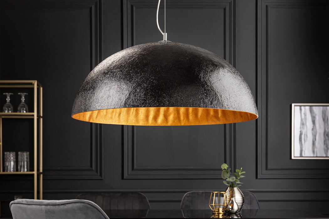 Hängeleuchte Glanz - schwarz gold 70cm