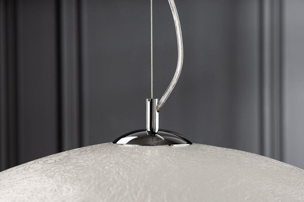 Hängeleuchte Glanz - weiss silber 70cm