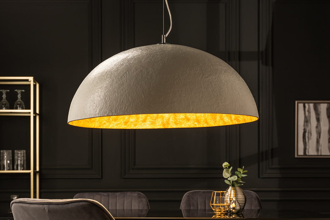 Hängeleuchte Glanz - weiss gold 70cm