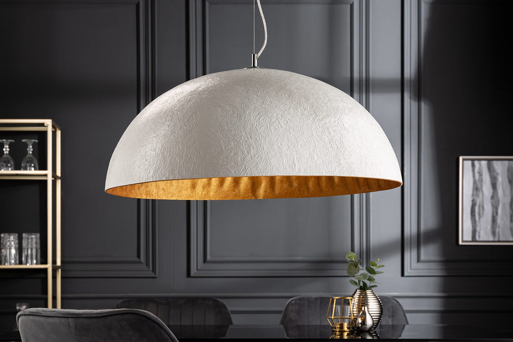 Hängeleuchte Glanz - weiss gold 70cm