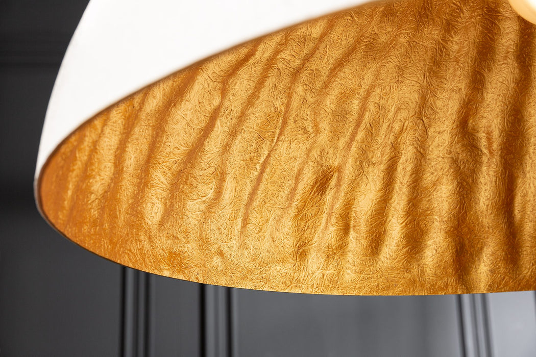 Hängeleuchte Glanz - weiss gold 70cm