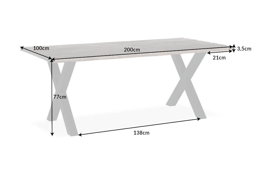 Esstisch Eiger – 200cm Akazie
