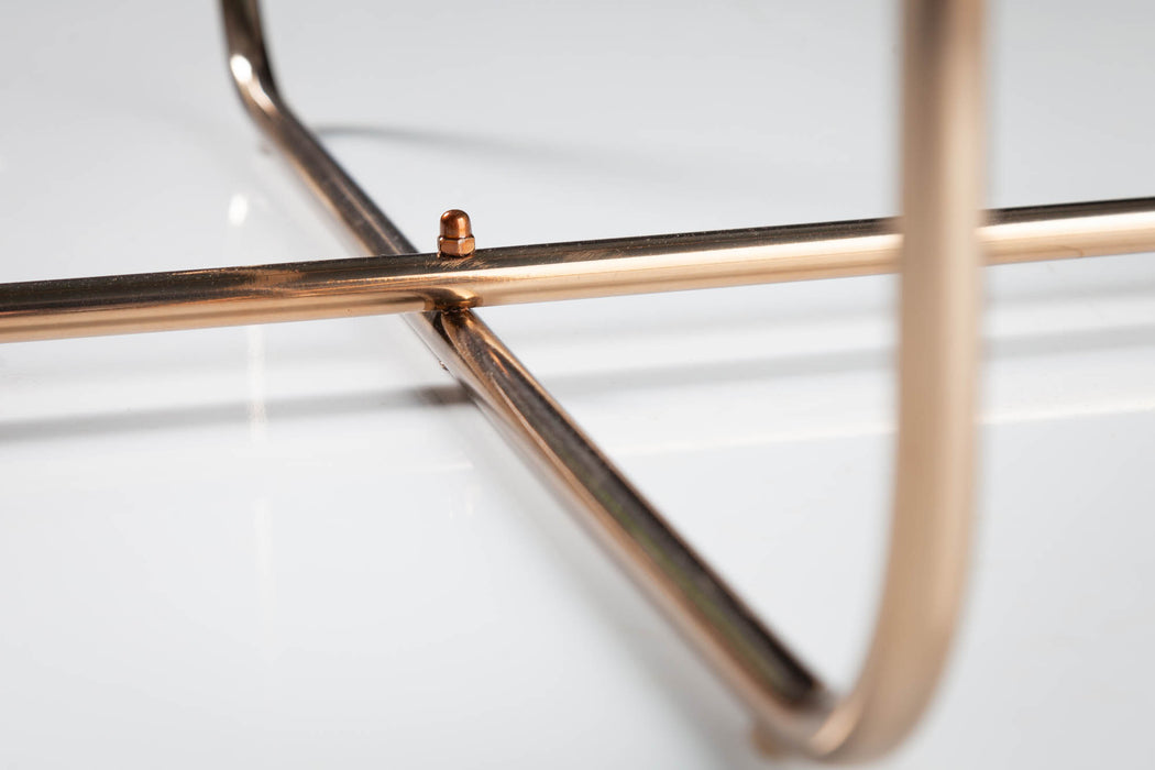 Couchtisch Rega 62cm Marmor grün gold