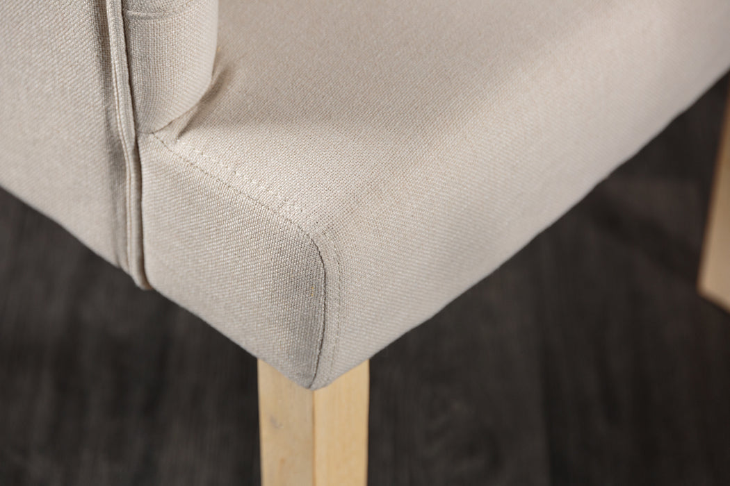 Stuhl Fortress beige Struktur Armlehne