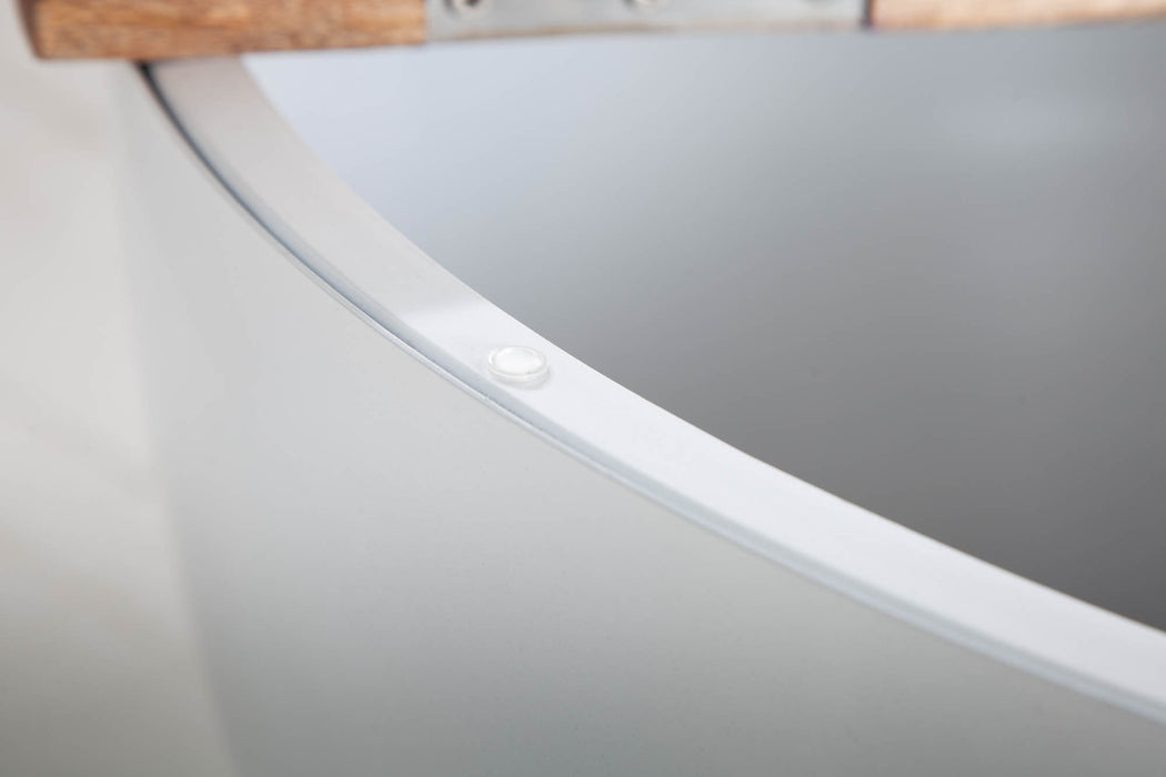 Couchtisch Industry Storage 60cm weiss Mango