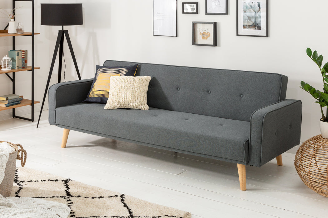Schlafsofa Nordica 210cm Anthrazit