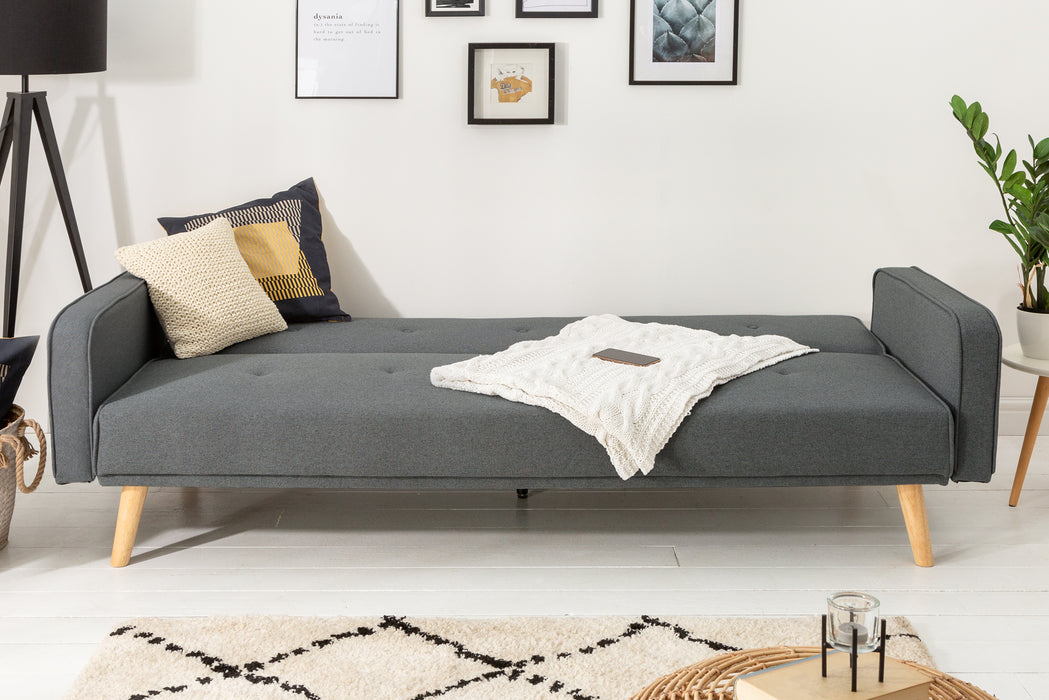 Schlafsofa Nordica 210cm Anthrazit