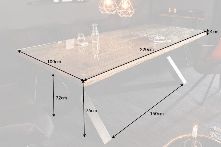 Esstisch Barcelona X 220cm Natur