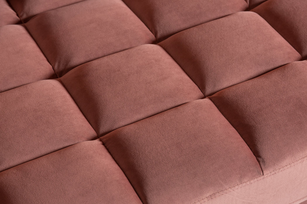 Sofa Plush Velvet 220cm Altrosa Samt