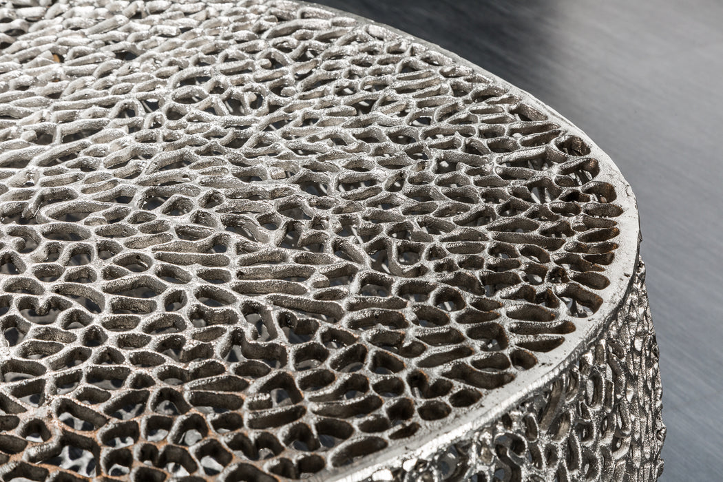 Couchtisch Petal silber 80cm