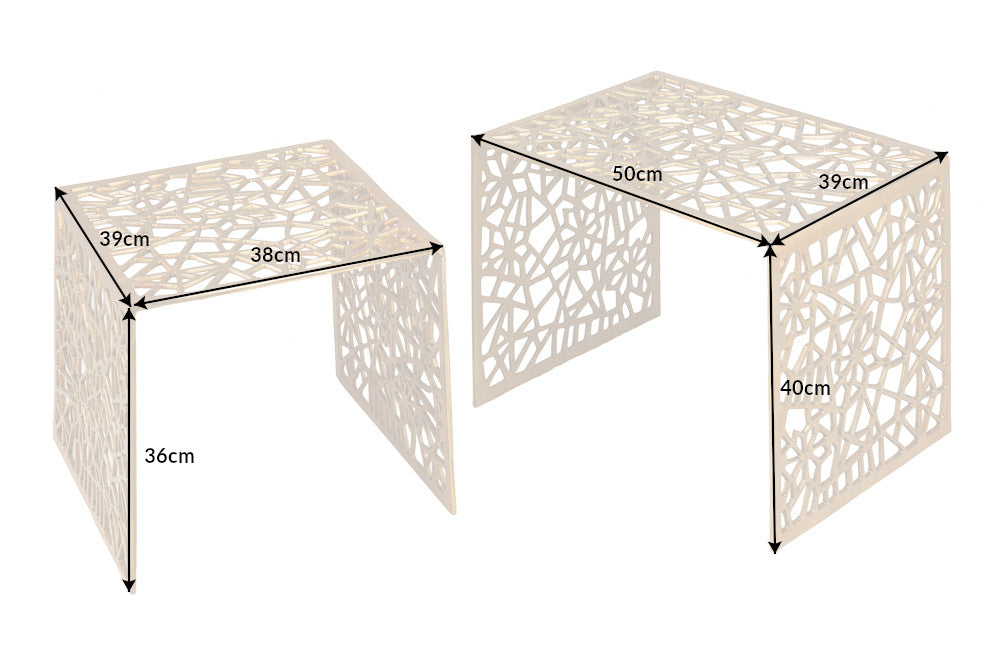 Couchtisch Conceptual 2er Set gold