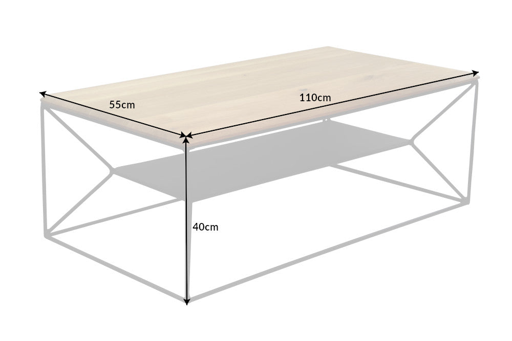Couchtisch Design 110cm Eiche