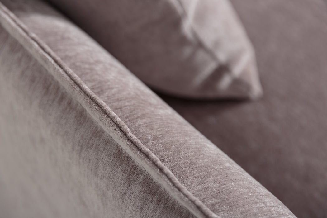 Eck-Sofa Clouds 255cm Samt taupe