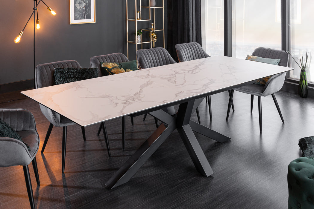 Esstisch Infinity 180-225cm Marmor-Optik