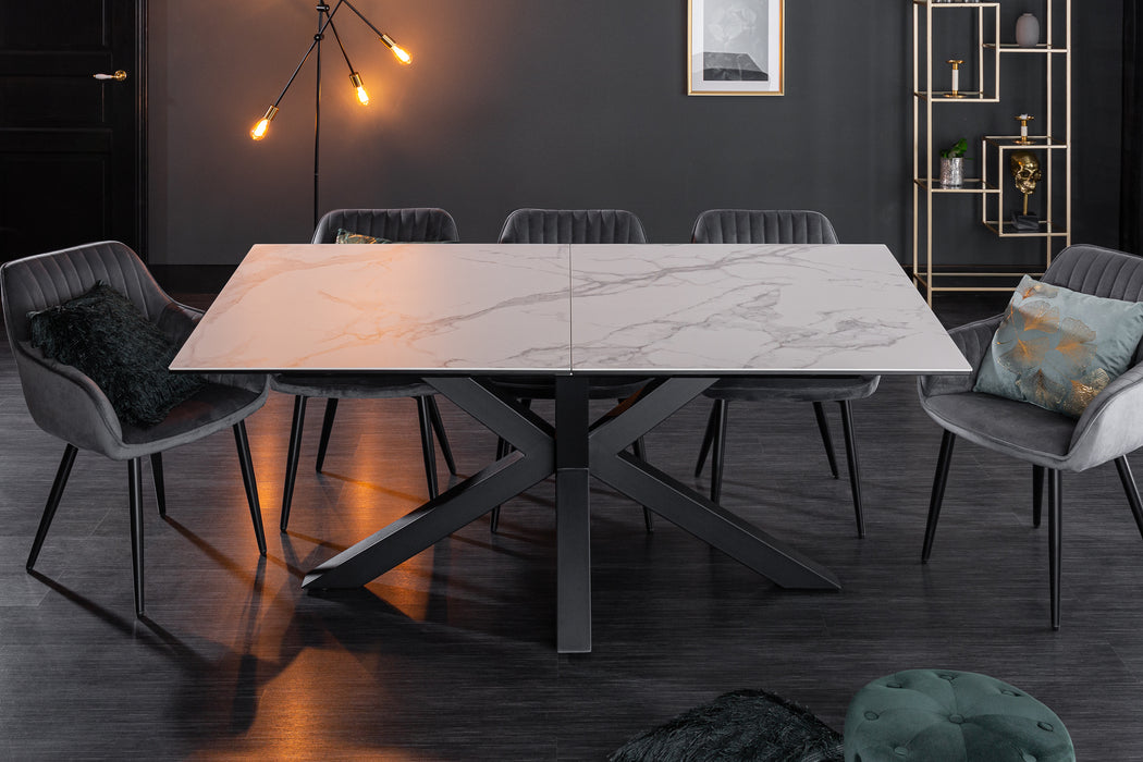 Esstisch Infinity 180-225cm Marmor-Optik