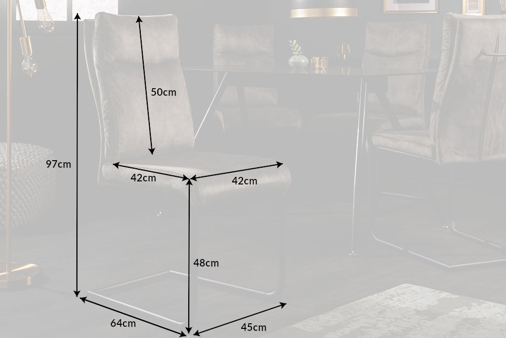 Freischwinger Ease antik taupe