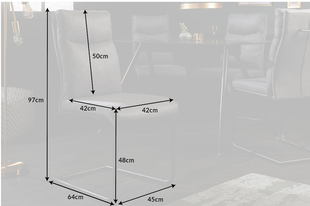 Freischwinger Ease grau