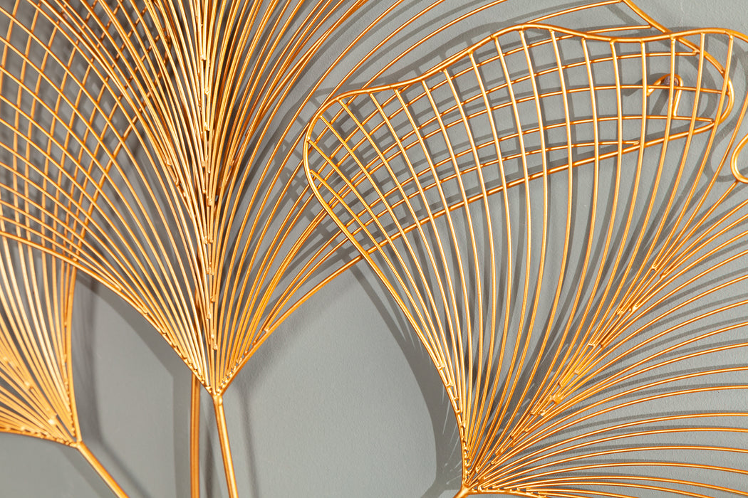 Wanddekoration Coral 90cm gold