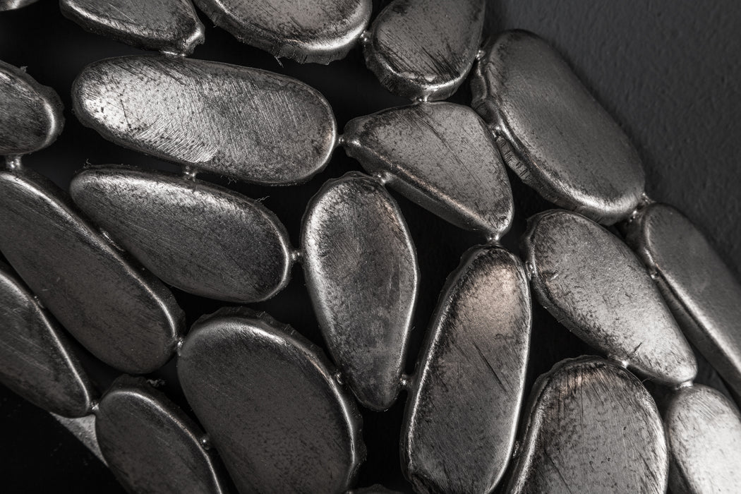 Spiegel Rock Mosaic 82cm Silber