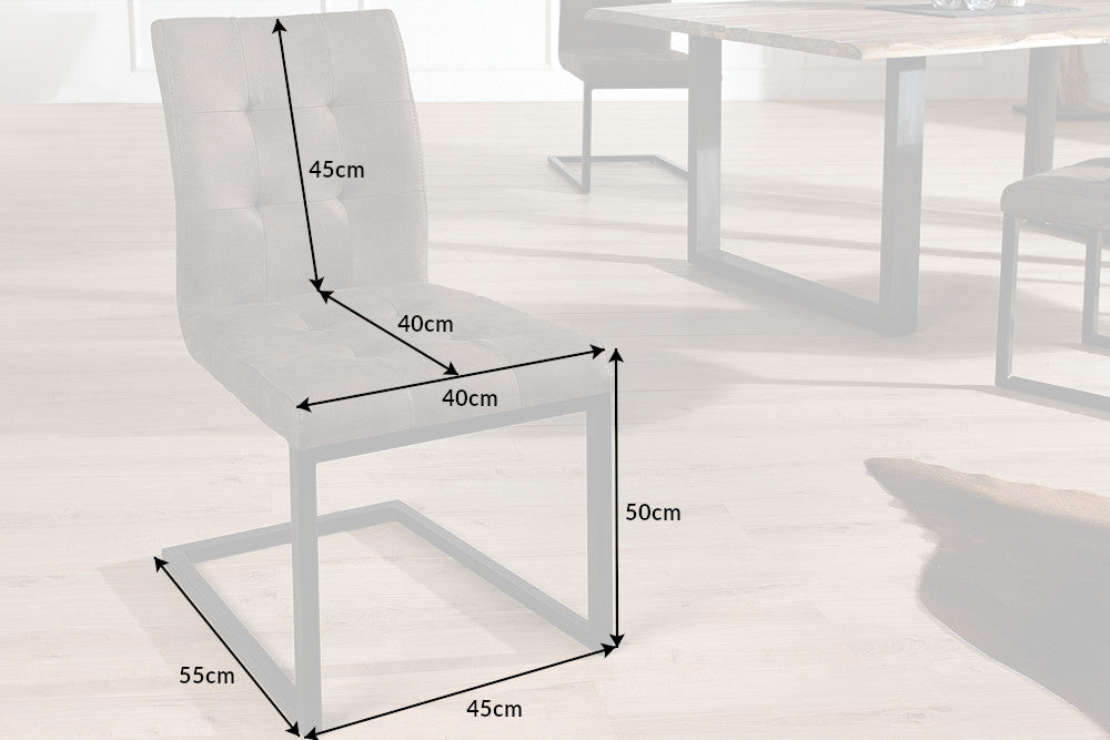 Freischwinger Cambridge antik taupe