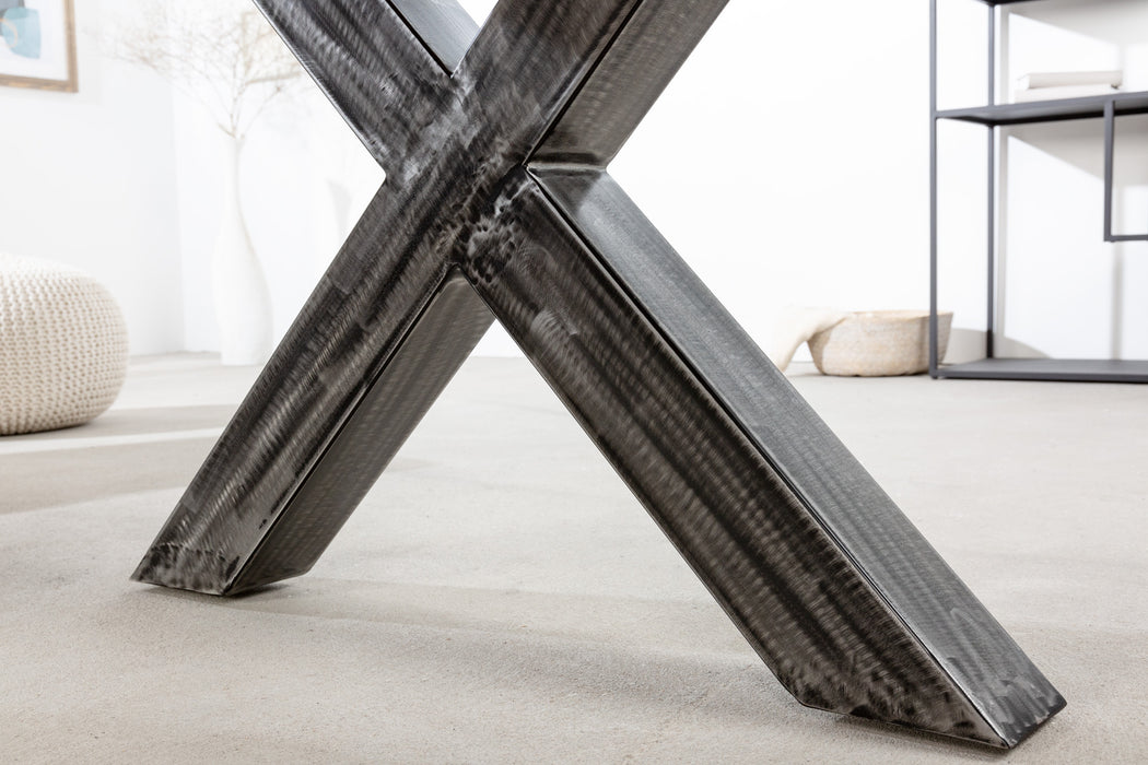 Esstisch Barcelona Mit Geflextem X Gestell 180cm