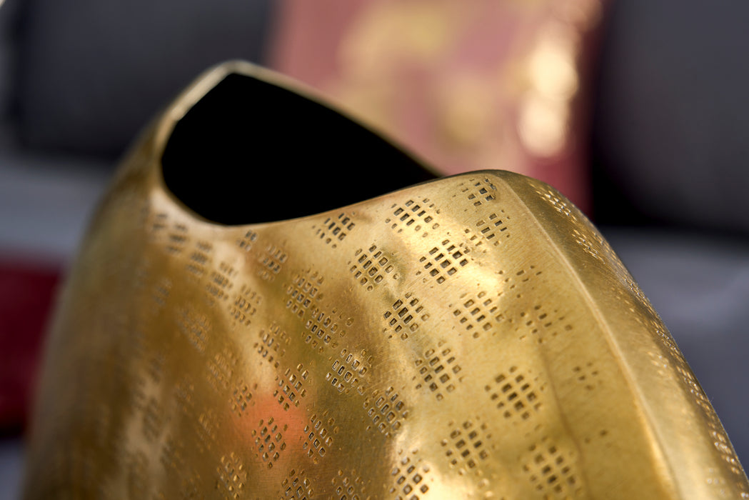 2er Set Vasen Oriental 40cm und 30cm gold