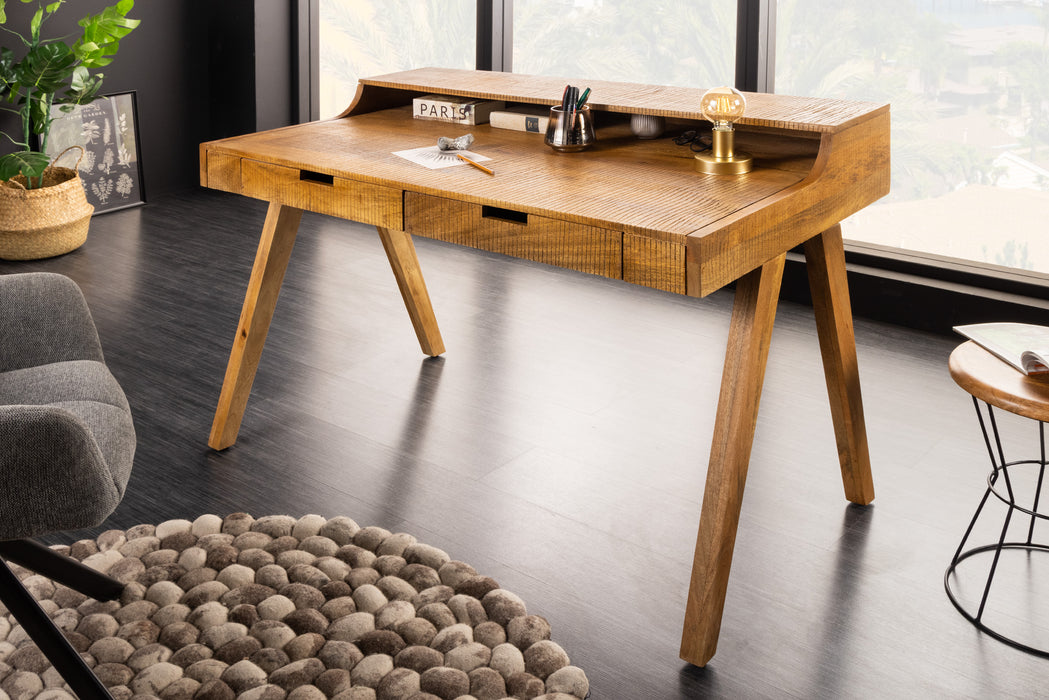 Schreibtisch Monsoon saw mark 120cm Mango natur