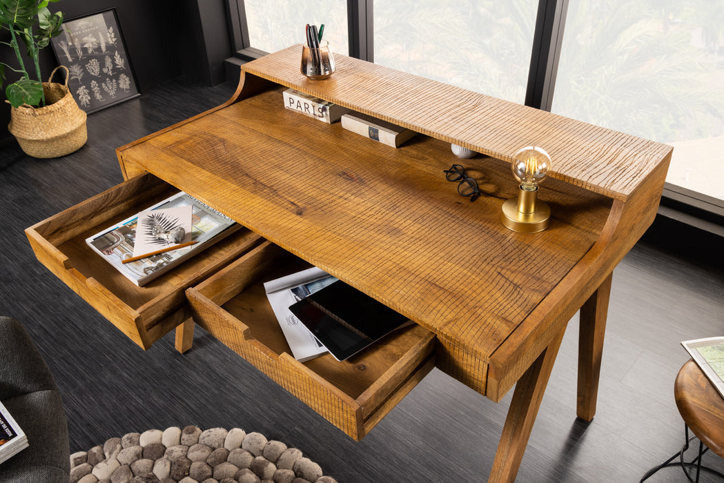 Schreibtisch Monsoon saw mark 120cm Mango natur