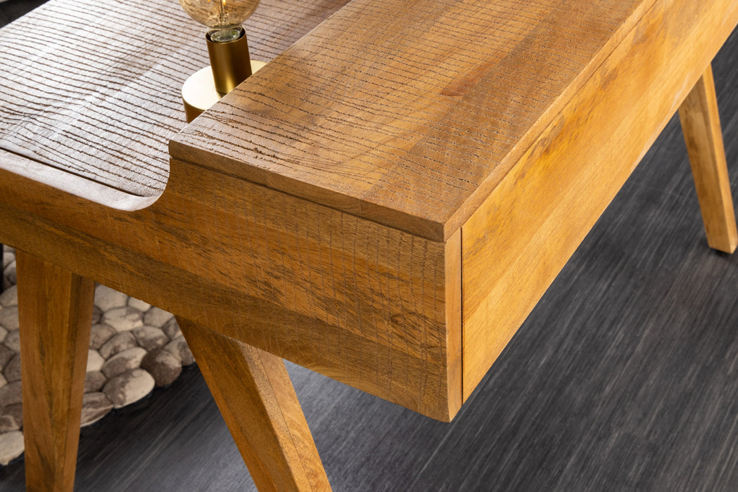 Schreibtisch Monsoon saw mark 120cm Mango natur