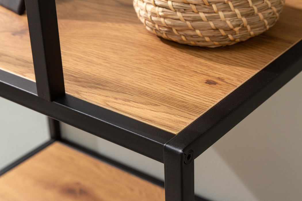 Regal Sleek Line 185x77cm Wildeiche schwarz