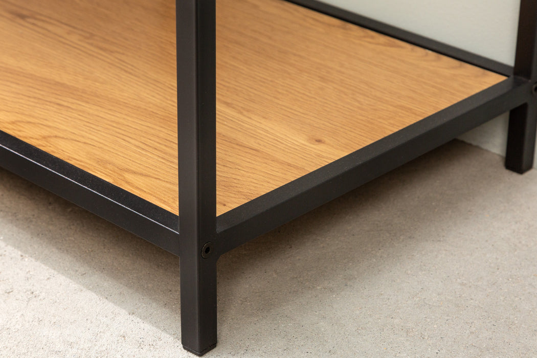 Regal Sleek Line 185x77cm Wildeiche schwarz