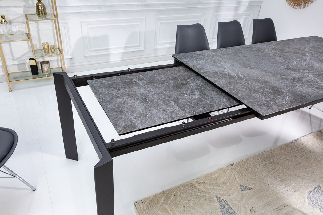 Ausziehbarer Esstisch Z8 180-240cm Marmor Optik