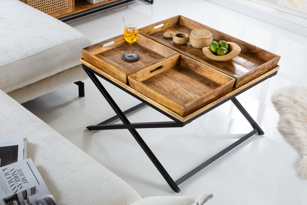 Couchtisch Matterhorn 80cm Mangoholz