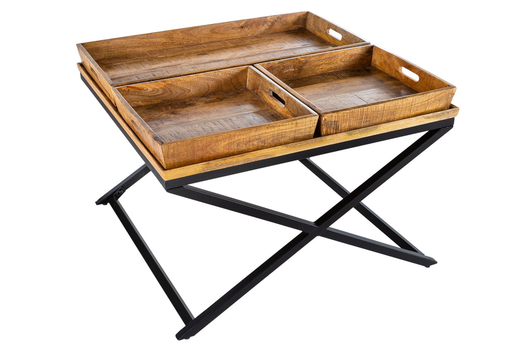 Couchtisch Matterhorn 80cm Mangoholz