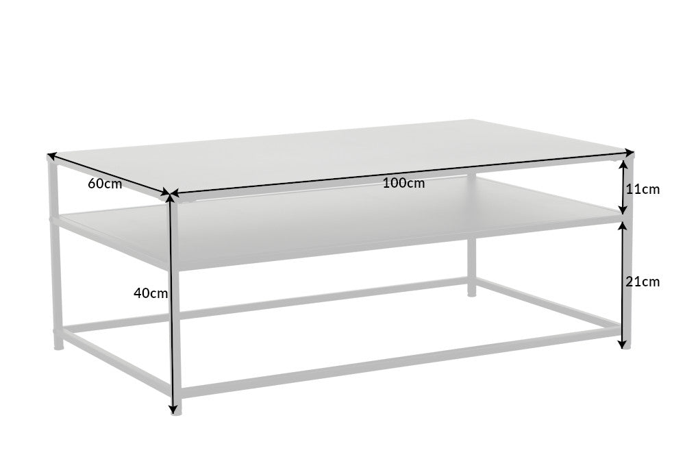 Couchtisch Titanium Pro 100cm schwarz